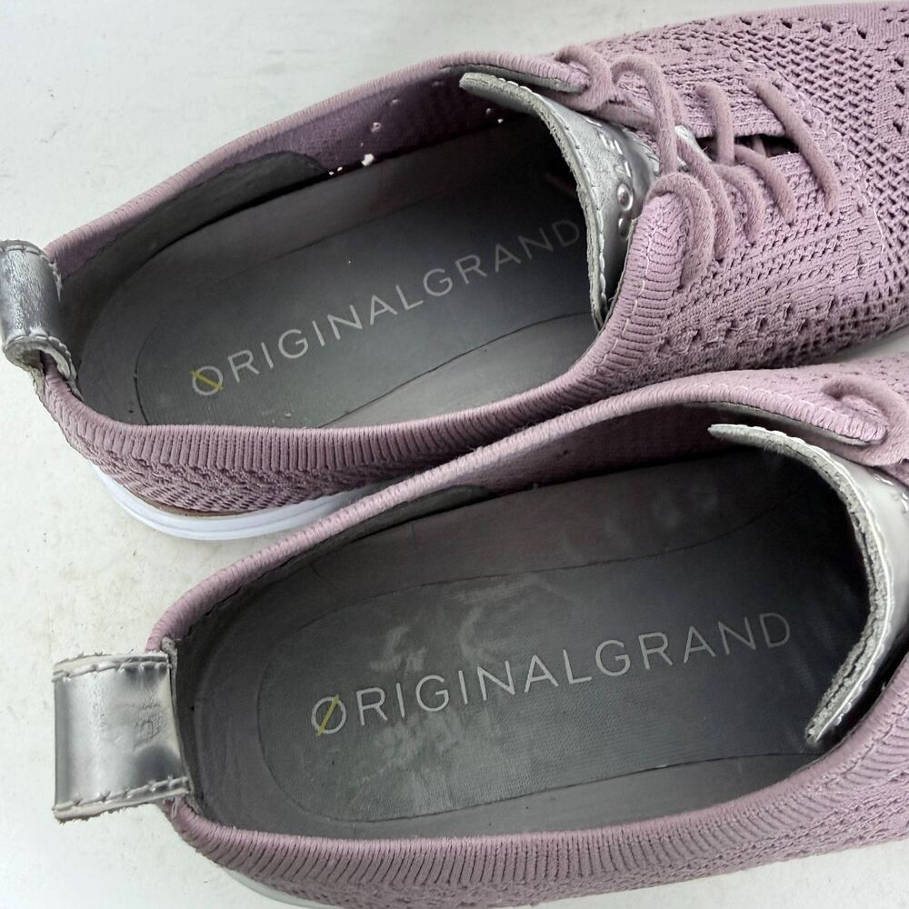 Cole Haan OriginalGrand Wingtip Oxfords Women's 7 Purple Stitchlite Comfort - Picture 9 of 10